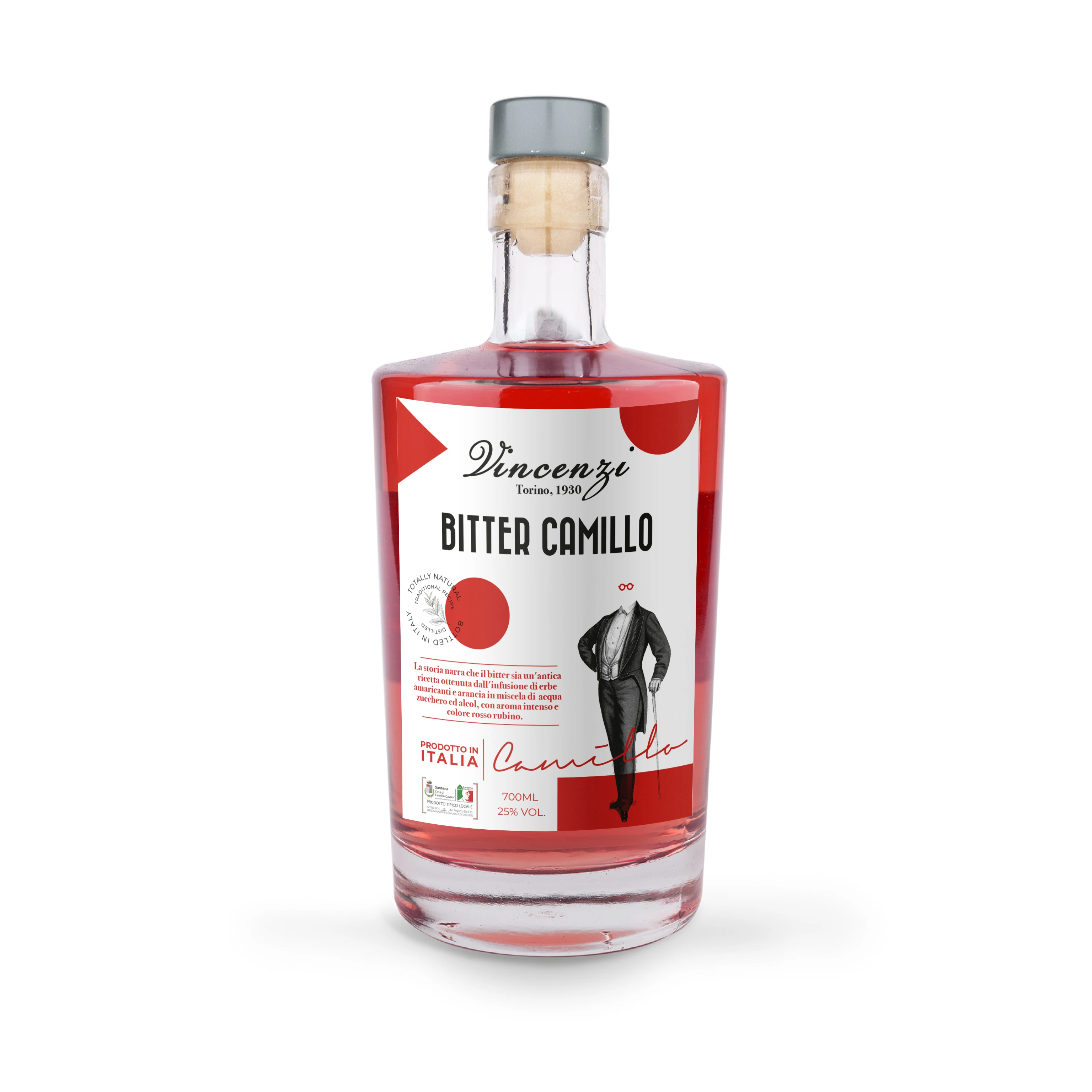 High Quality Made in Italy Vincenzi 70 cl bitter Camillo liqueur