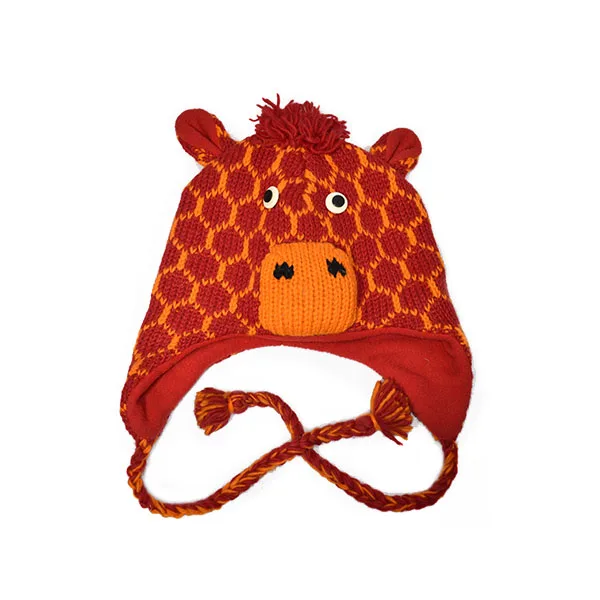 Hand Made Woolen Hat for winter with high quality Linen/Children Woolen Animal hat export quality