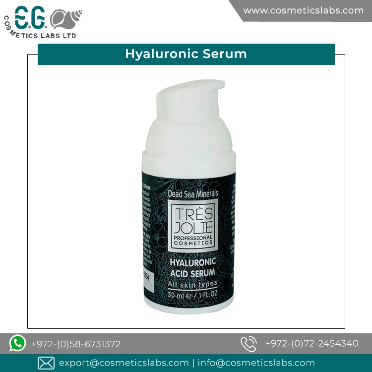 Natural Ingredients Made Face Care Anti-Aging Hyaluronic Acid Serum In Bulk Quantity