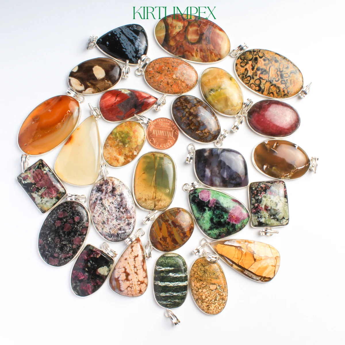 Wholesale Jewelry Crystal Pendants Silver Plated Handmade Jewelry Bulk Lot