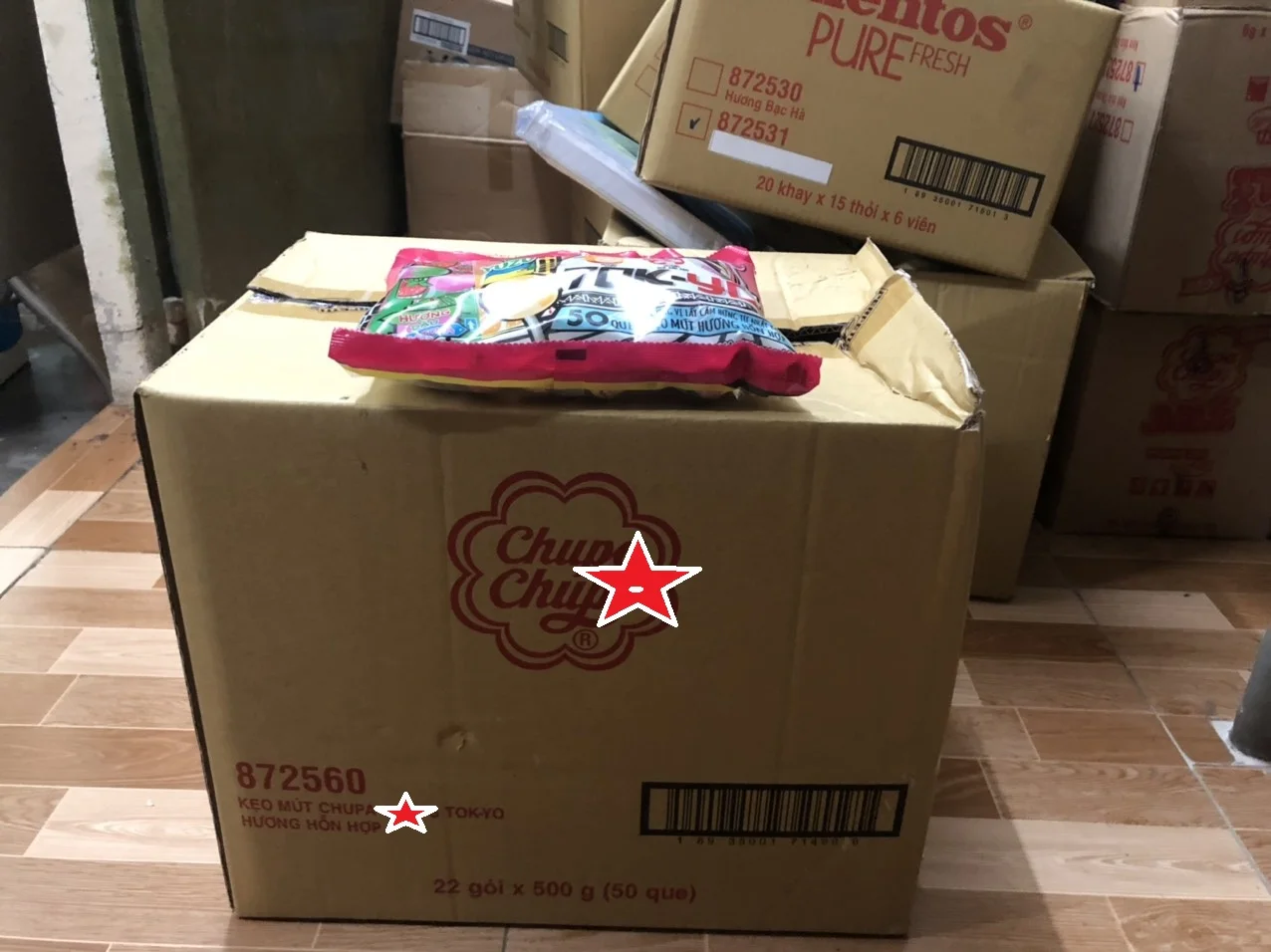 [THQ VN] Chupa Chupss lollipop  TOK- YOU 500 GRAM X 22 PACKS