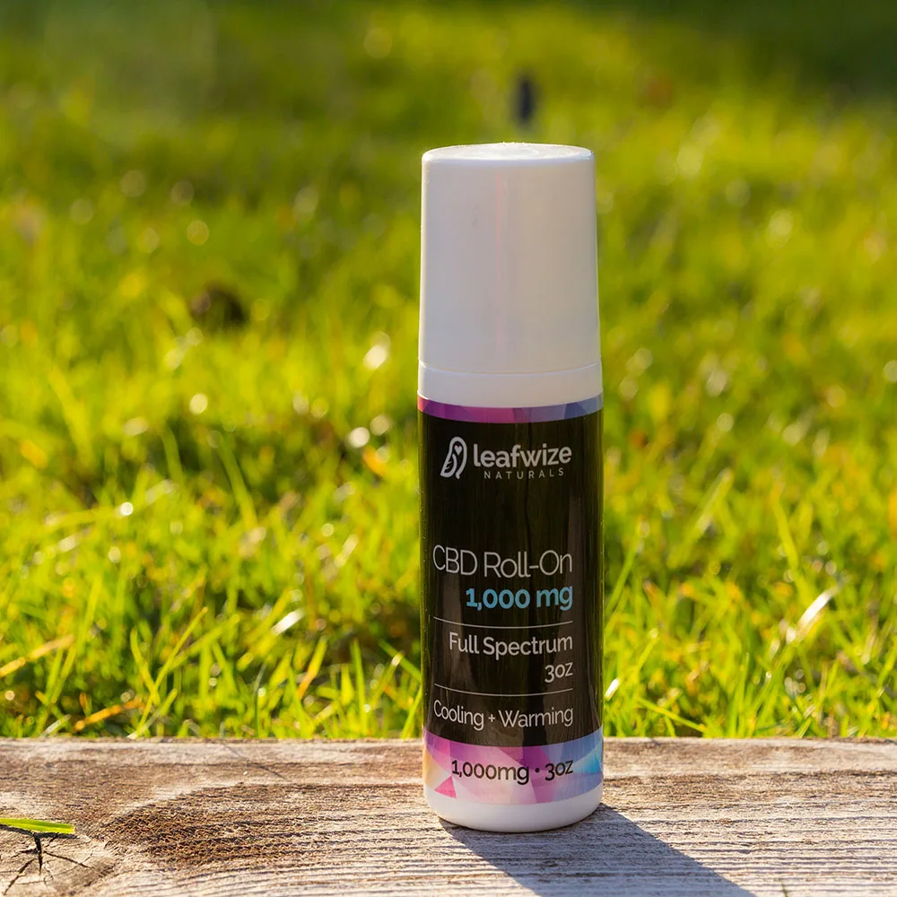 Leafwize Naturals CBD местный валик полный спектр 1000 мг сильный согревающий и охлаждающий гель для снятия боли