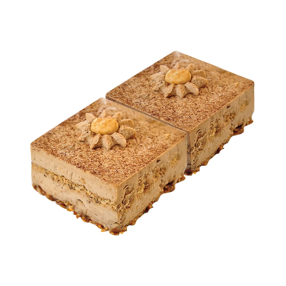 Premium Quality Made in Italy Hazelnut Cake Frozen Dessert 2 Individual Portions (65gx2) 130g Wholesale