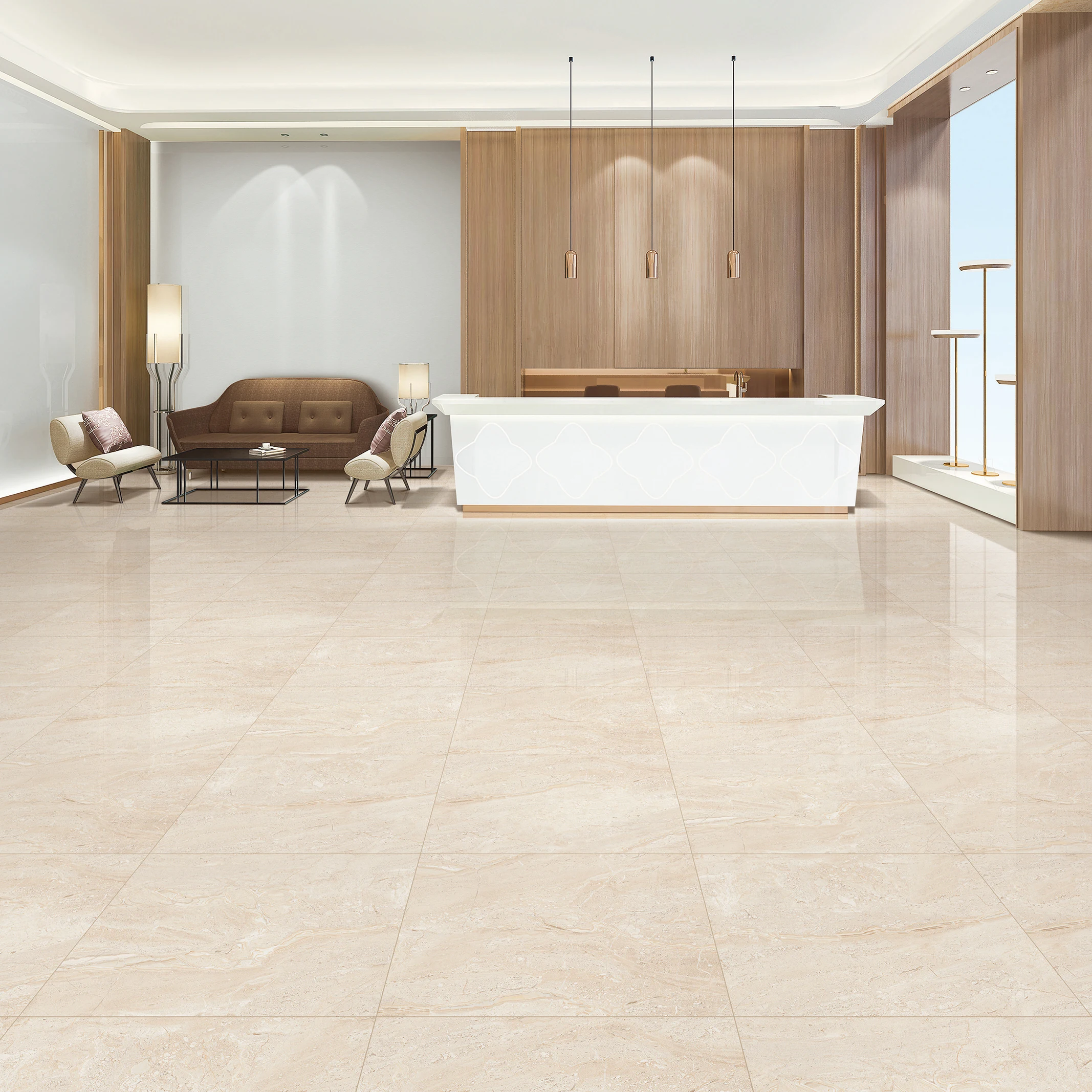 600x600 glossy porcelain tile beige color dyna marble look premium quality porcelain tile whole sale