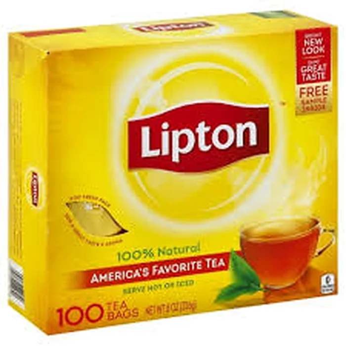Желтый чайный пакетик Lipton, 100 шт., Шри-Ланка