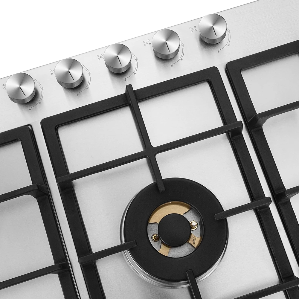 High Quality Gas  Five Burners Camping Gas Cooker Standard Gas Protector Stove Home Use G4