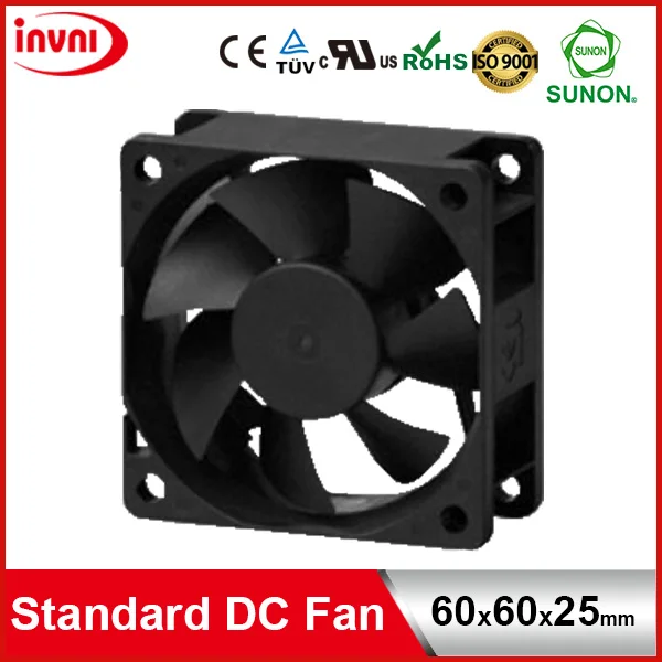SUNON 12V DC Brushless Axial Flow Cooling Fan 60*60*25 60x60x25 mm 60x60x25mm (MF60251V1-10000-A99)