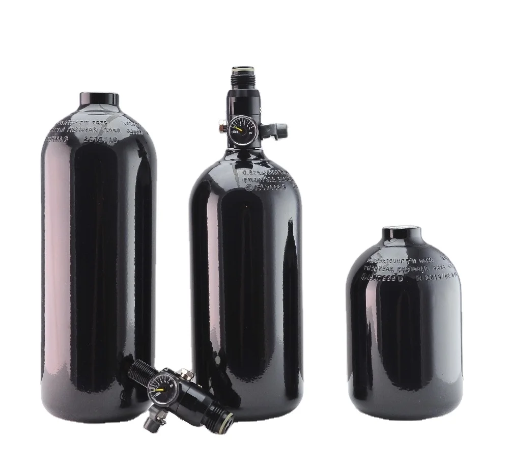 TPED 48ci 3000HP air gun gas bottle pcp cylinder paintball air tank with regulator