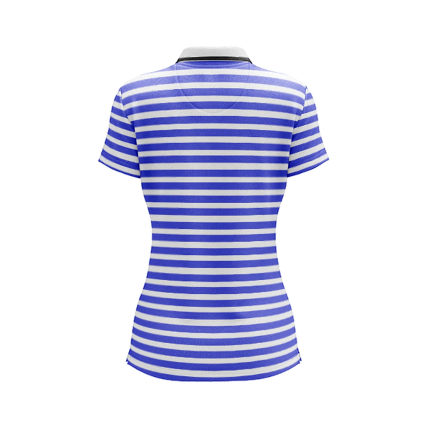 Wholesale Sportswear 100 % Cotton Women Golf Lining Striped Polo T Shirt Ladies Quick Dry Slim Fit Polo Tees