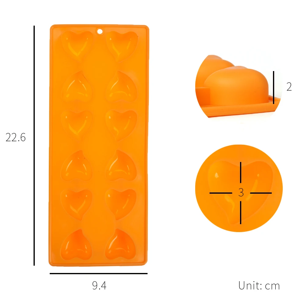 [Holar] Тайваньская силиконовая форма для шоколадных конфет 12 цветов