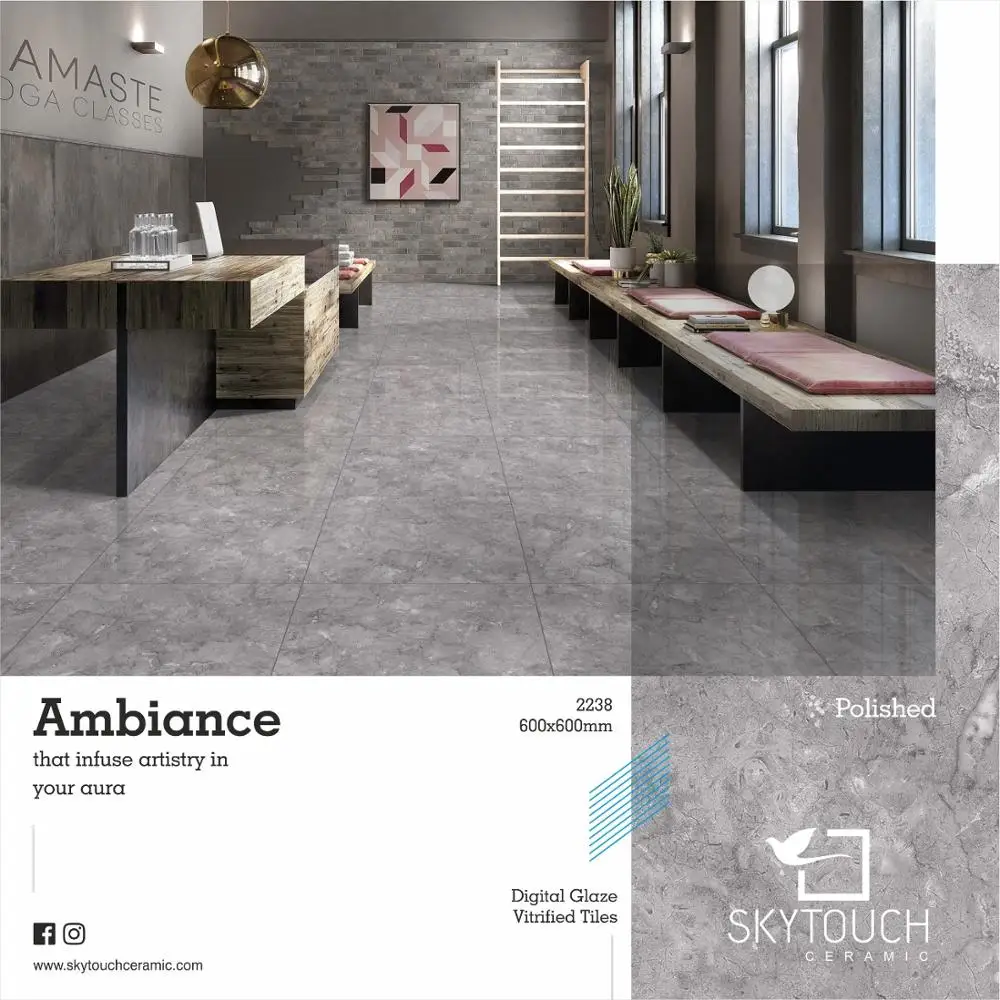  Роскошный серый цвет дизайн лучшие продажи легко применять классические плитки для строительства