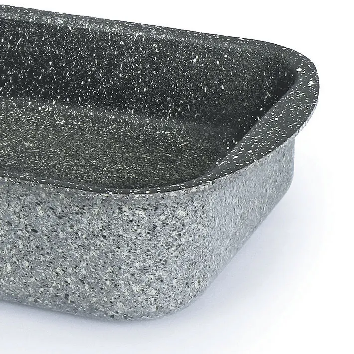 Italian hot sale aluminum non stick rosting pan with granite effect for oven cooking