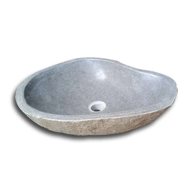 New Natural Stone Sink Bali River Stone Sink - Traditional Design - Kitchen Vessel Sink