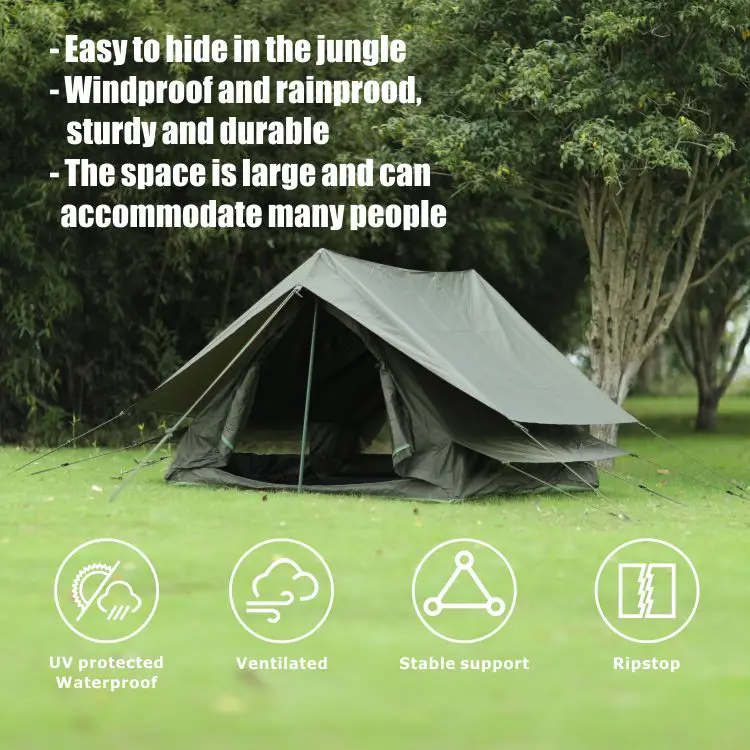 3m/4m/5m/6m 2 Person Custom House Camping Retro Supplier Driving Oxford Fabric Outdoor  Canvas Tents