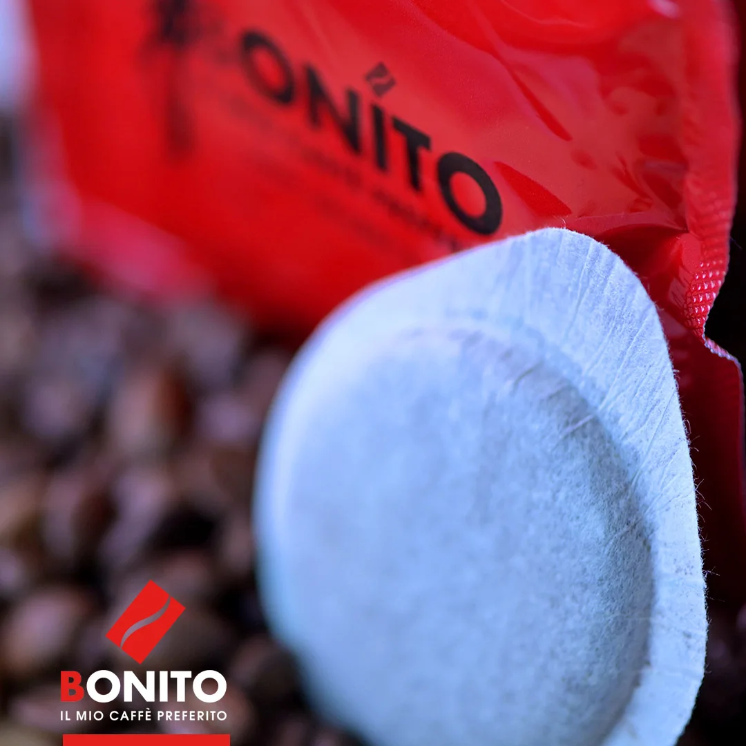 Made in Italy 150 compostable coffee pods Caffe Bonito ESE 44 mm 40% Arabica and 60% Robusta coffee