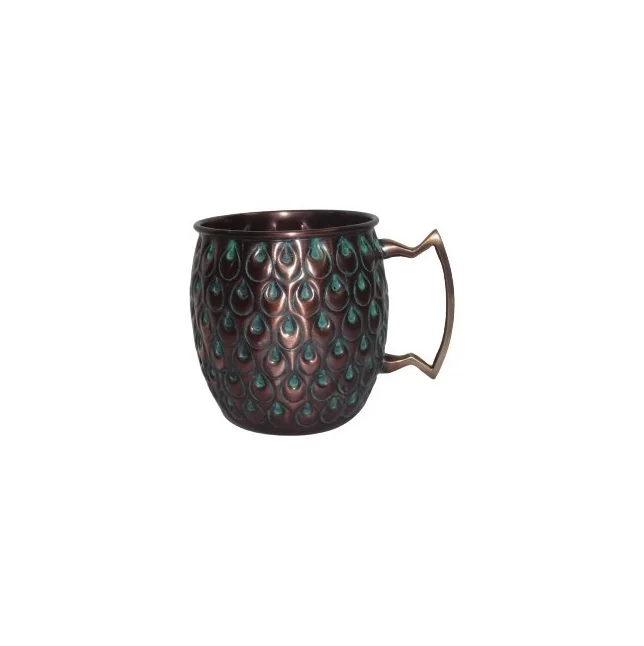 High Quality Manufacturer Moscow Mule Copper Mug Smirnoff Vodka and Ginger Beer Copper Mugs