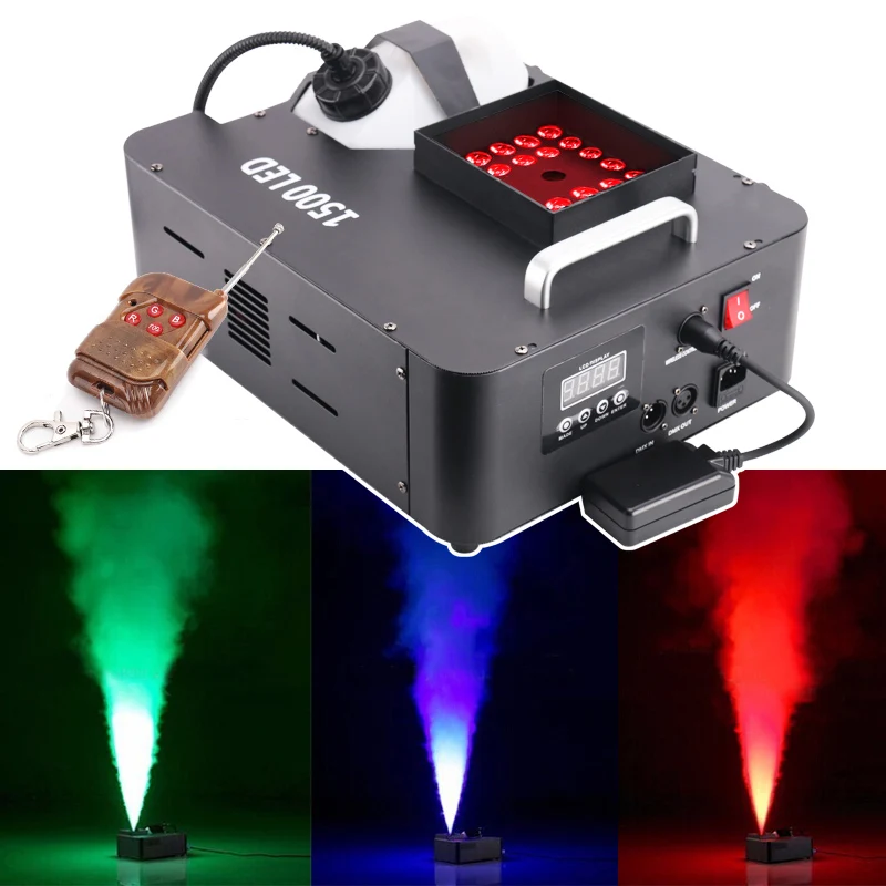 Best Price Smoke Machine 24 pcs R G B Led 1500 W Fog Machine for wedding part