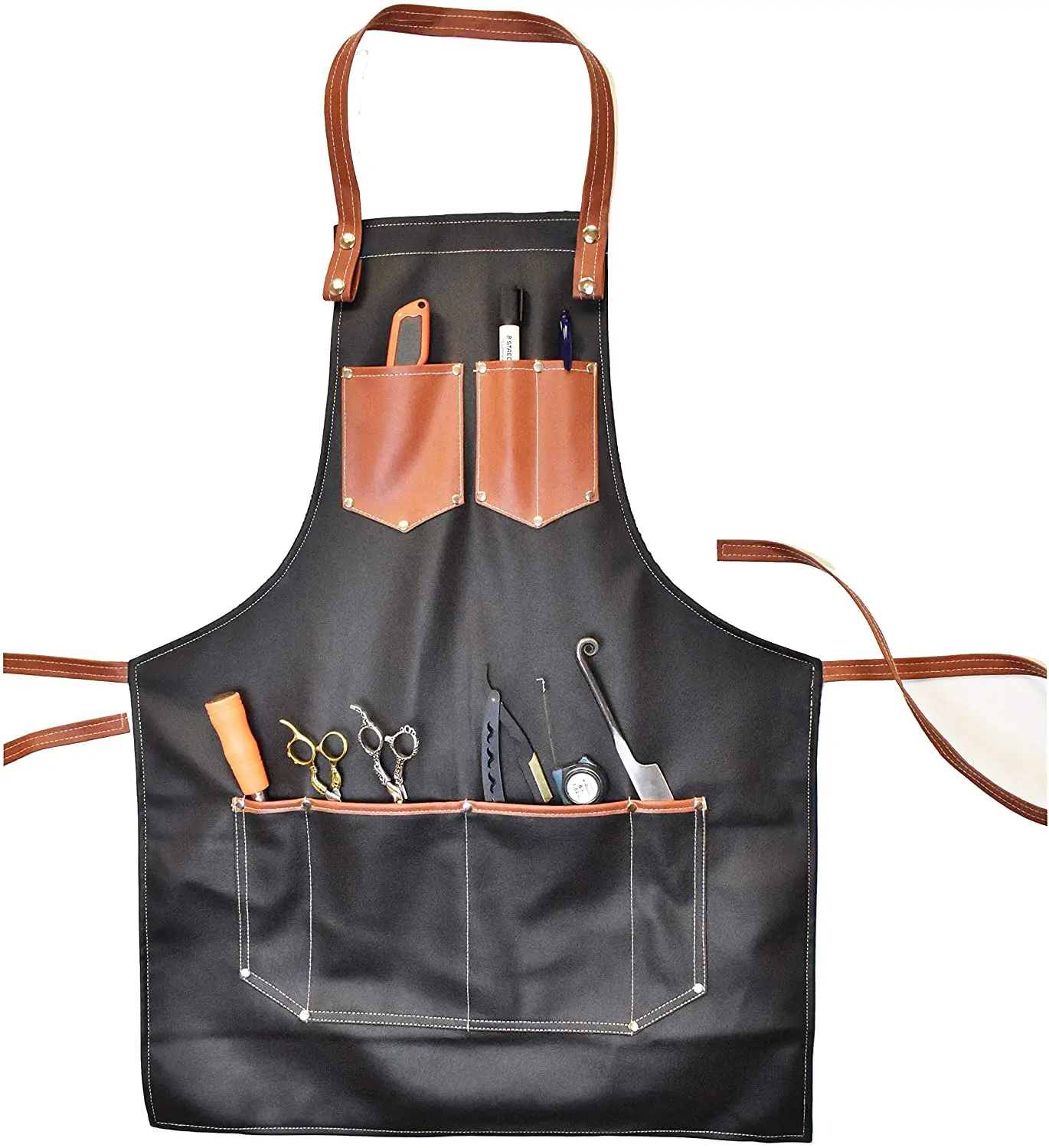 Оптовая продажа дешевых фартуков Парикмахерская накидка для салона красоты фартук ткань униформа с пользовательским логотипом