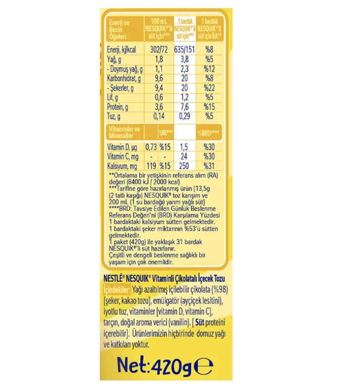 Порошок Nestlee Nesquik Plus 420 г