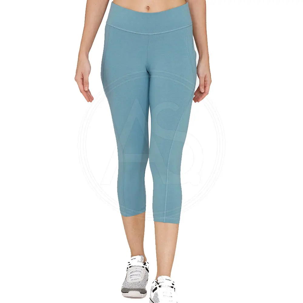  Экспортные качественные товары модные повседневные женские леггинсы-капри с высокой талией