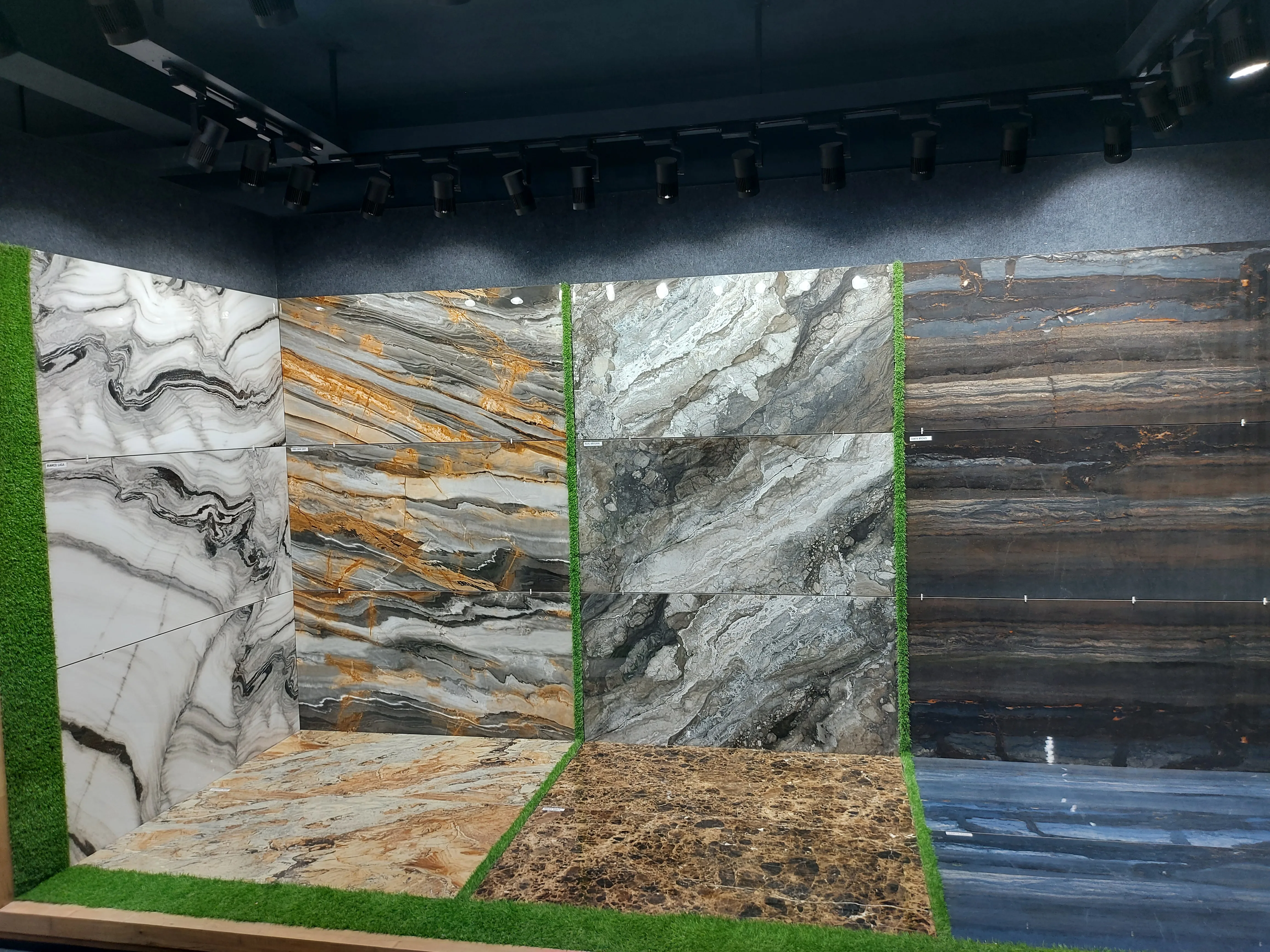 80x160 см полированный застекленная фарфоровая плитка черного цвета в виде панды