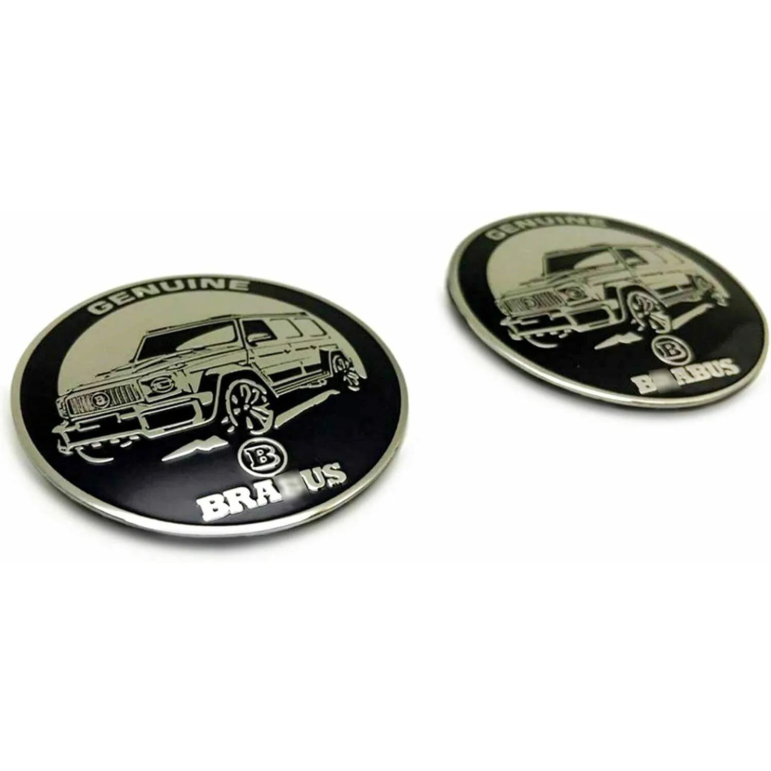 Подлинный B-Style металлик черный хром 2pc подходит для Mercedes W463A W464 G-Class