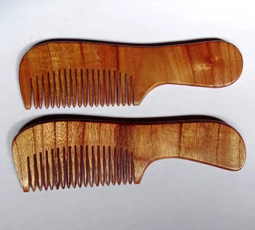 Unique elegant customized designer antique modern classic handmade personalized Galvanized Wooden Beard Comb