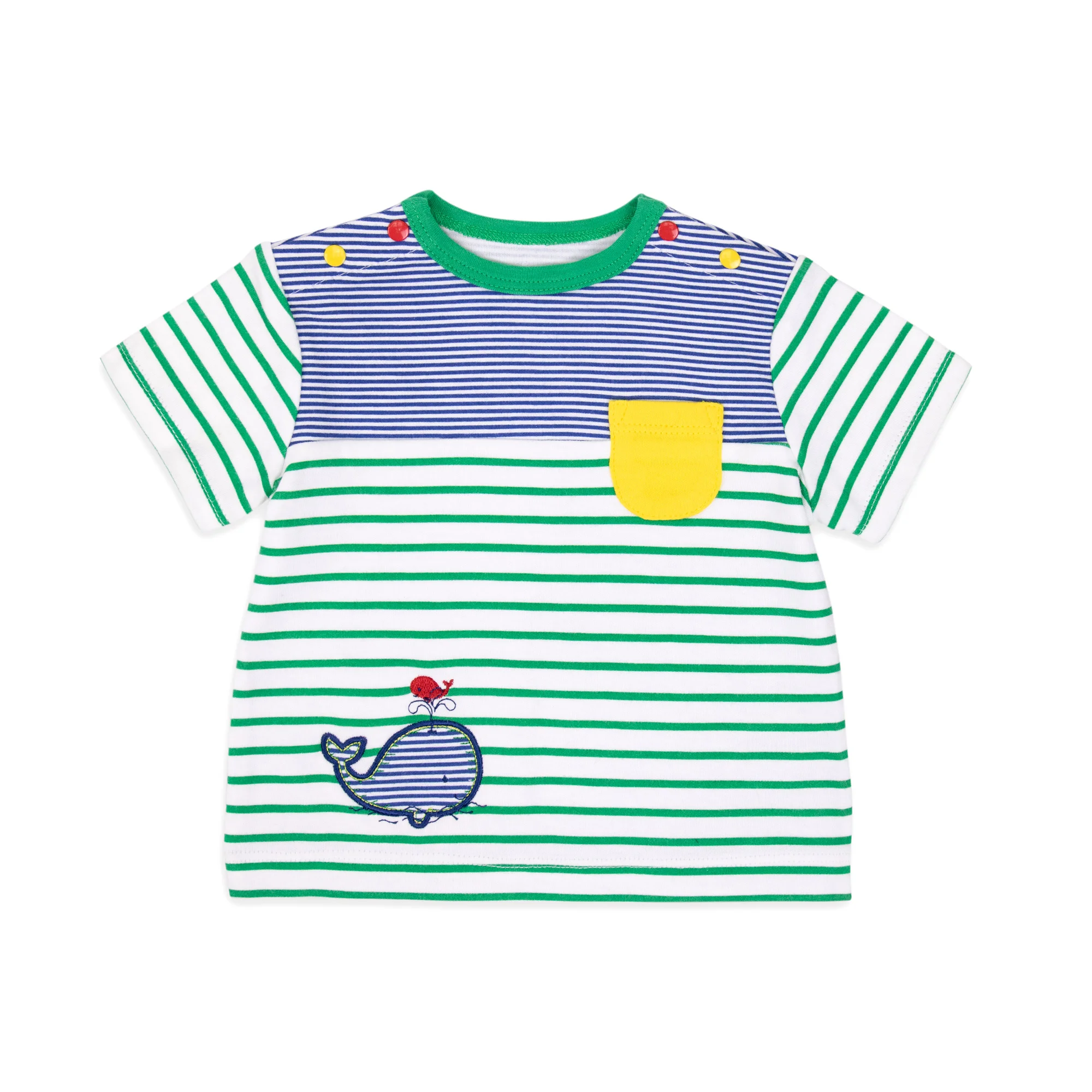 Baby Boy Clothes Set Toddler Trendy OEM Tshirt Cap Cute Beanie Strip Custom Summer Cotton