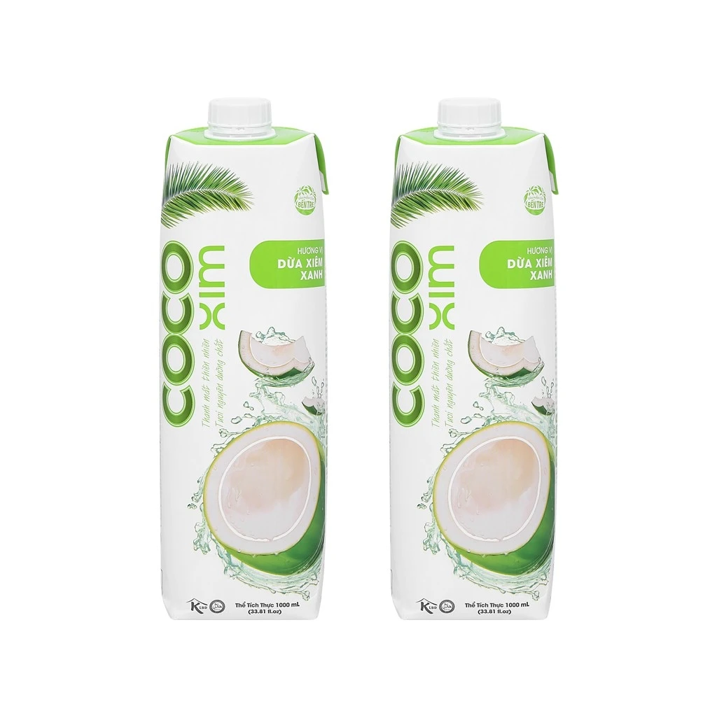 COCONUT WATER - 1000ml & 330ml - OEM Healthy Drinks Low - Fat Soft Drinks made in Viet Nam Healthy Drinks