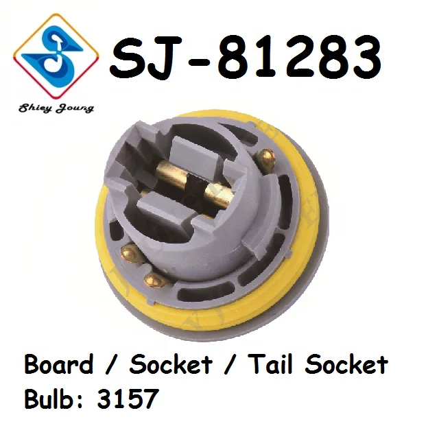 Lamp Holder Board Socket Tail Socket Assembly 2 Pin Auto Connector Bulb 3157 Lamp Socket