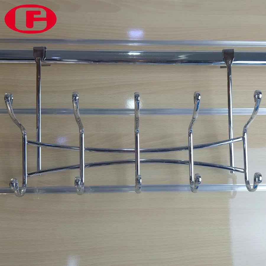 Metal over the door hanging hook With 5 Hook For Kitchen Bathroom Bedroom And Office