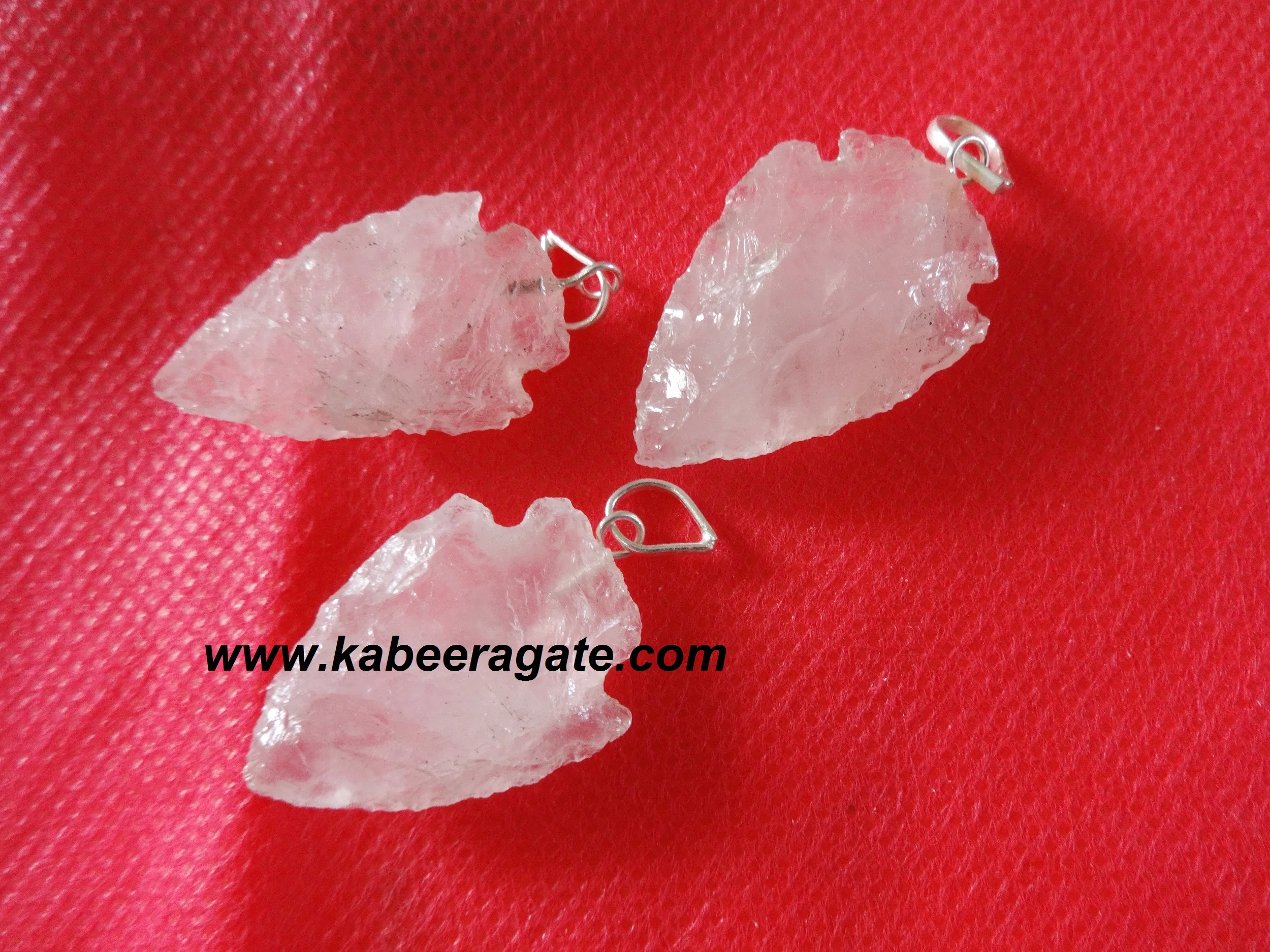 Оптовая продажа кулонов наконечников: подвески из розового кварца