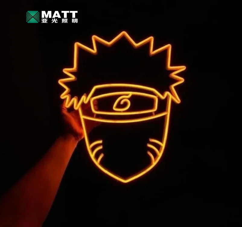 Matt factory wholesale Neon Sign One Anime Cocktail Custom Neon Light Acrylic Sign Home Decor Neon Lamp Light for Kids