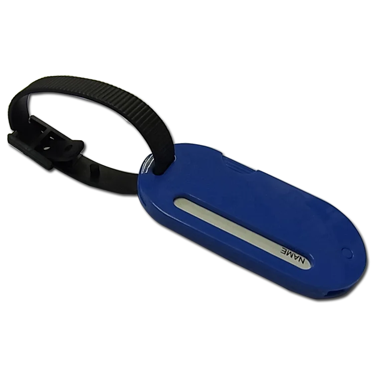 Volume Supply Excellent Quality Plastic Luggage Tag With Pvc Strap For Traveller