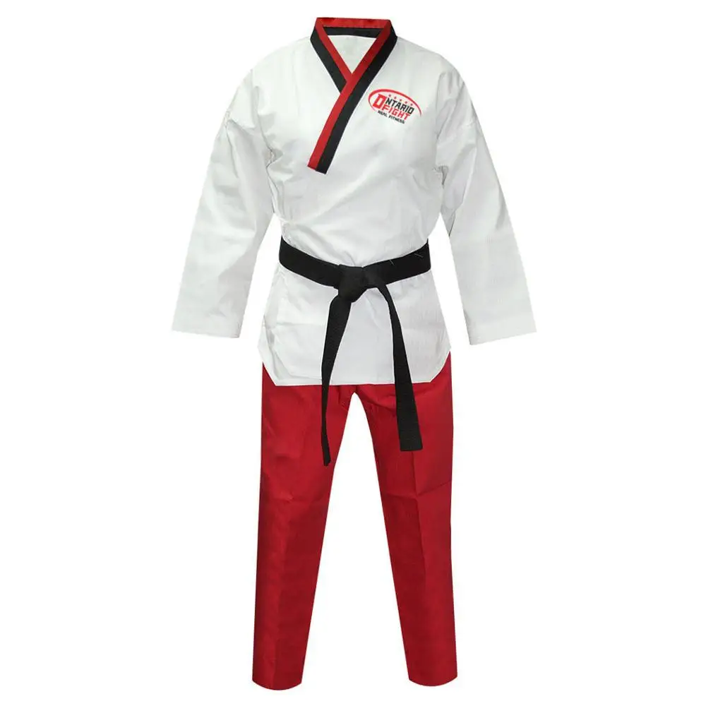 Martial Arts Taekwondo Uniform Dobok gi Karate fighting MMA octagon kick boxing with belt High quality taekwondo