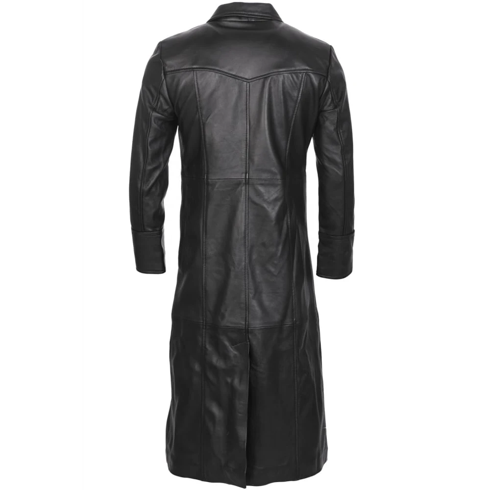 100% Pure Luxury Goat Sheep Leather Jackets Custom Jacket Leather and Fur Jacket Casual Trench Coat Men