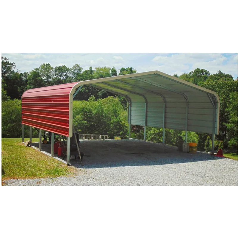 mobile cheap steel structure prefabricated canopy shelter car garage portable metal carport for sale