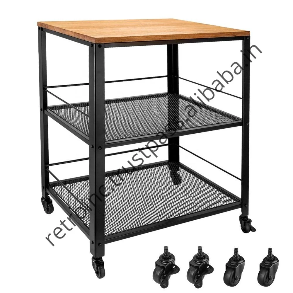 
Vintage Industrial Bar Cart Jodhpur Antique Style Bar Cart Rustic Finish Industrial Bar Cart Kitchen Trolley on Wheels 