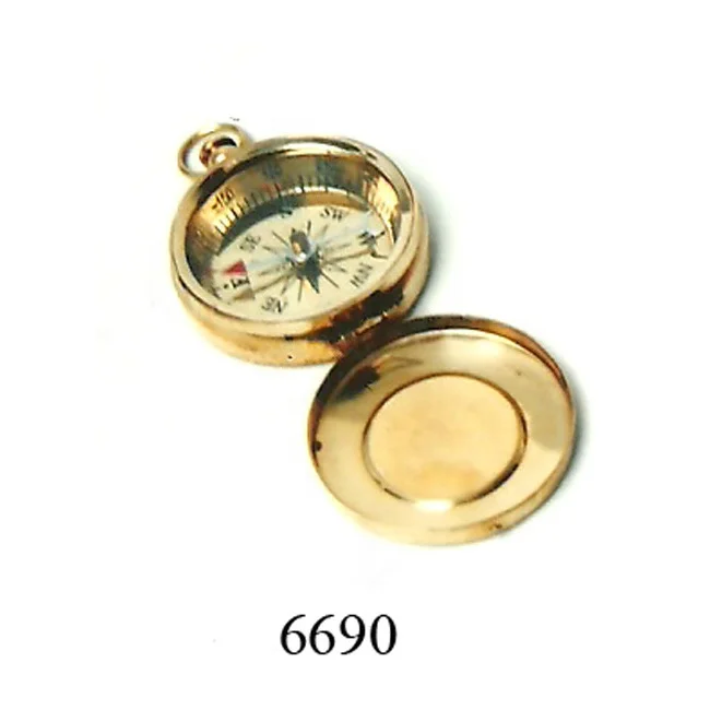 Nautical Brass Weather Compass With Glass Antique Brass Compasses Brunt on Compass for Sale at Cheap Price