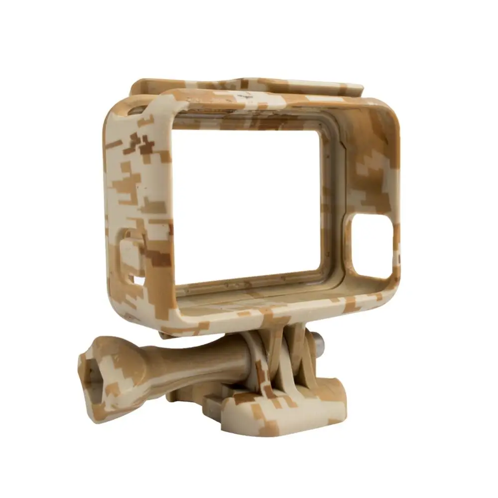 Protective Housing Case Cover Action Camera Camouflage Plastic Protection Border Frame Box for Go Pro   5