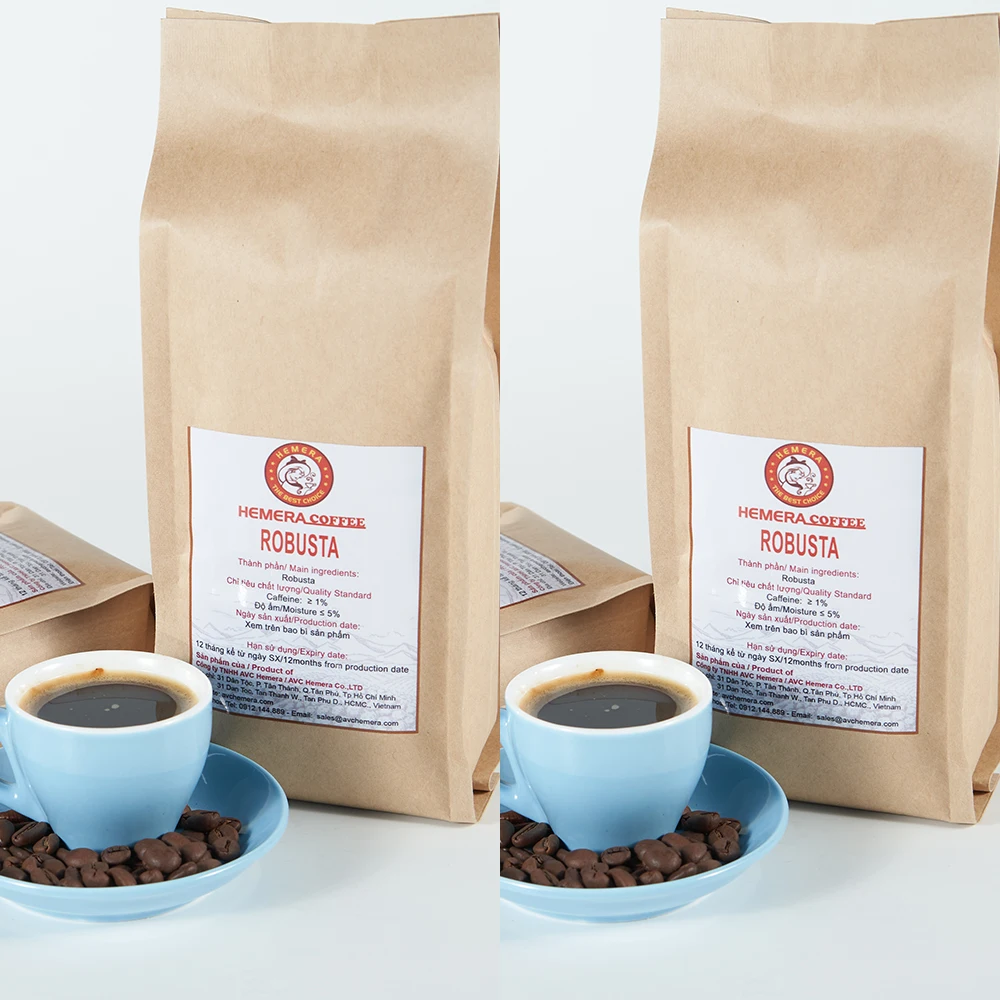 
Light Roasted Vietnamese Tasty Robusta Coffee Beans 