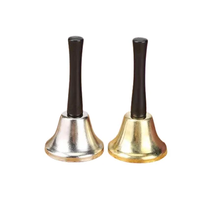 Antique Solid Brass Hand Bells With Different Design And Sizes Hand Bells For Schools Temple And Church Use