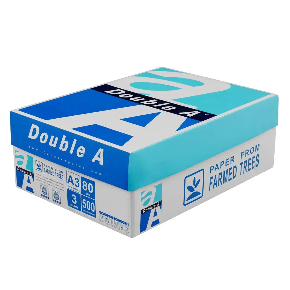 A4 Size White Double_A A4 Copy Paper 80 gsm 75 gsm 70gsm/ Quality White Paperone 70gsm