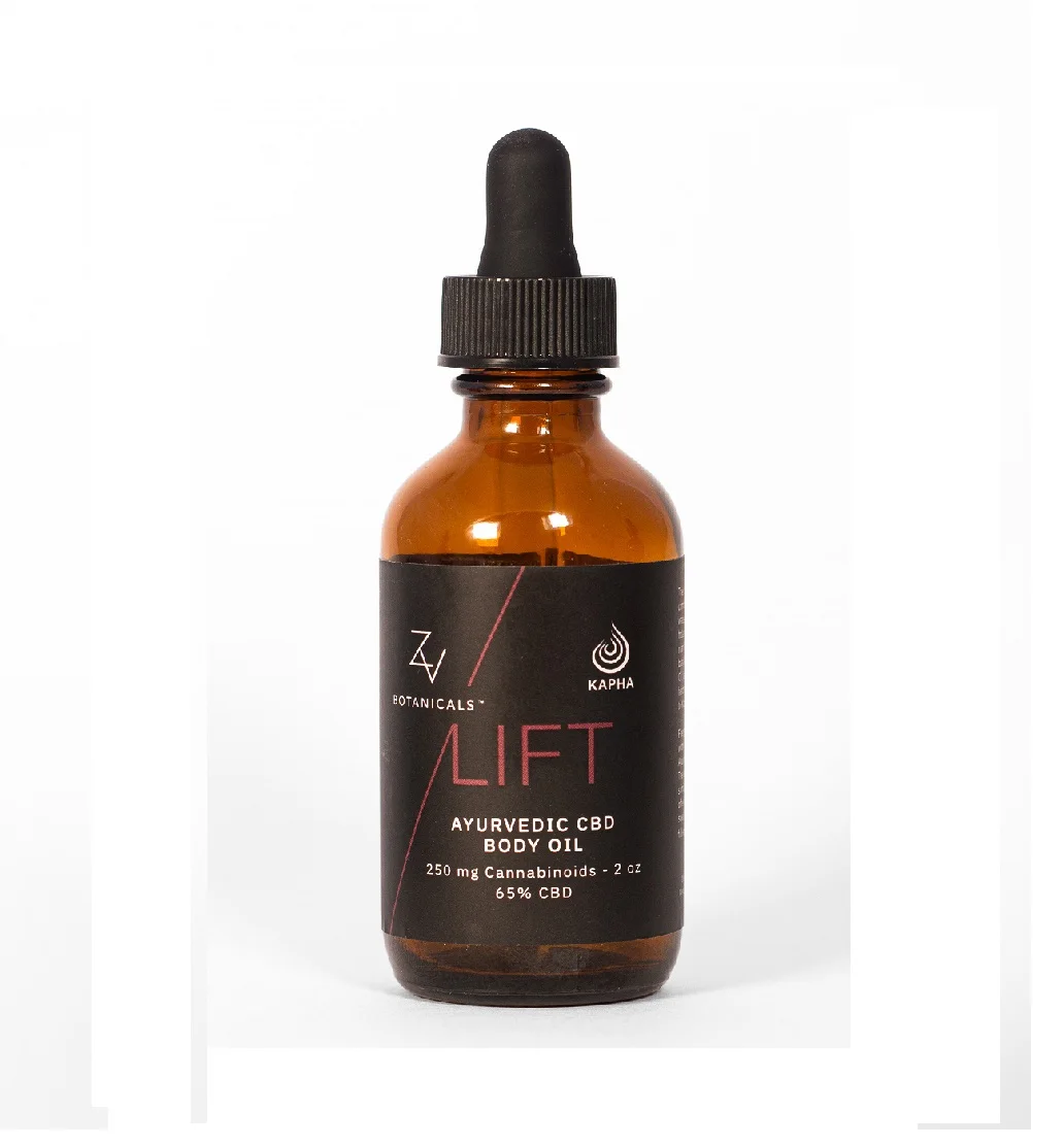 Must Buy LIFT  Ayurvedic Full Spectrum Massage Oil  Half Oz 60 Mg By ZV Botanicals