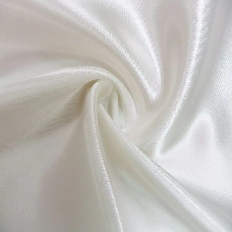 LCL009 Taiwan 96.6 Polyester 3.4 Spandex Shiny Liquid Look Charmeuse Satin Fabric Stretch
