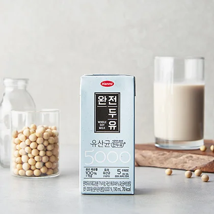 2022 hot sale [Whole soymilk 5000] 500 billion added postbiotics soft and sweet soymilk paper straw Made in Korea