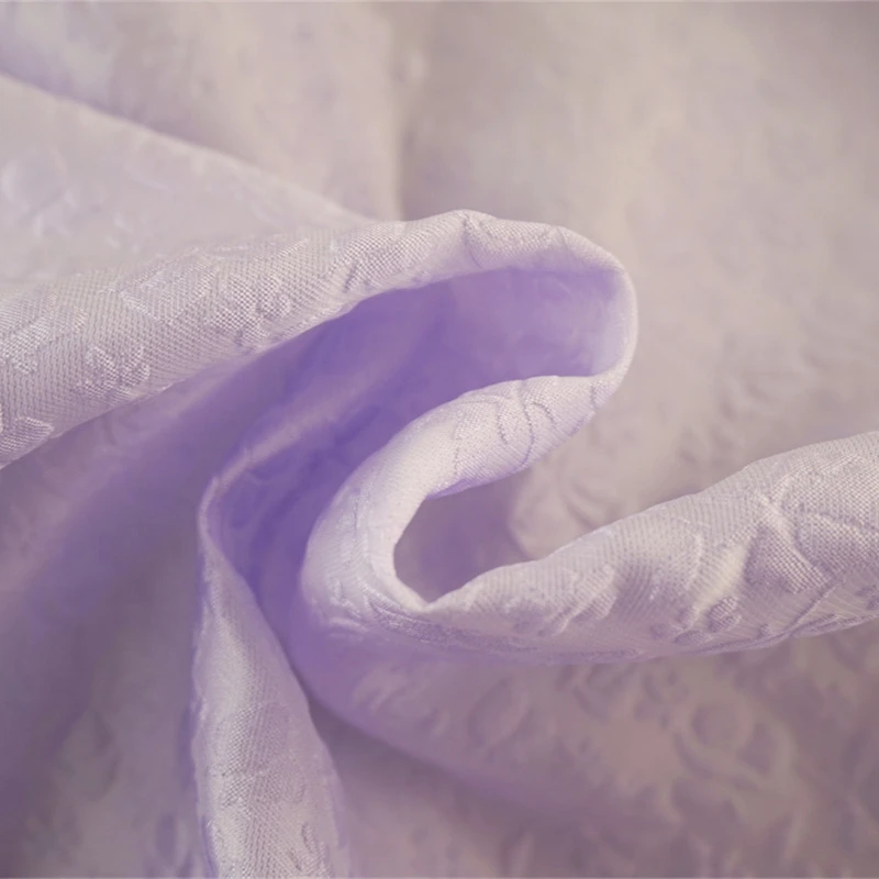 Floret bouquet bubble spring breath fashion 3d embossing composite polyester blister dress for jacquard fabric