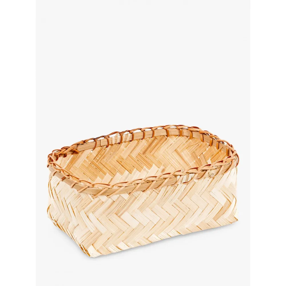 Compactor Bamboo Woven Storage Basket Bamboo Basket Bamboo Storage Basket Cheap Price High Quality Product For Sale