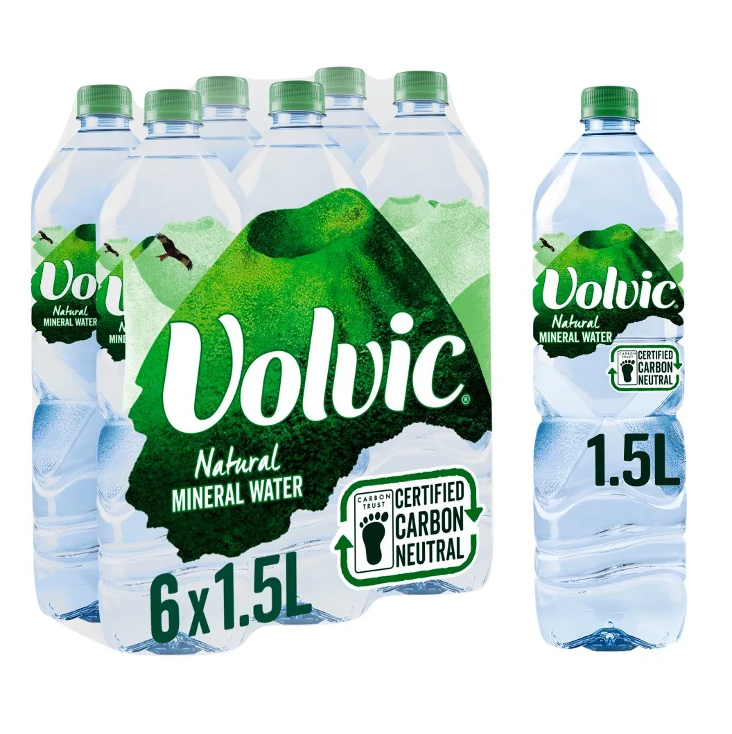 Оригинальное качество Volvic сверкающий/натуральный минеральный вода 500 мл 1L 1.5L пакеты в