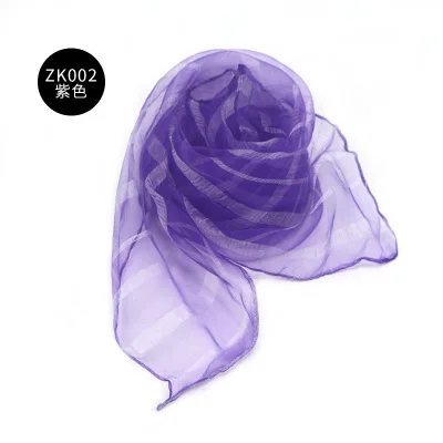 Children perform silk scarf kindergarten dance square pure color nylon scarf